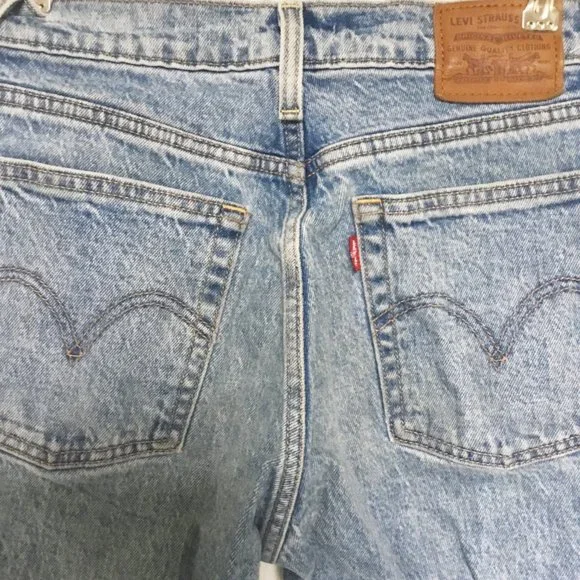 Levi's Premium Wedgie Blue Denim Jeans Pants Size 24 - Picture 9 of 13